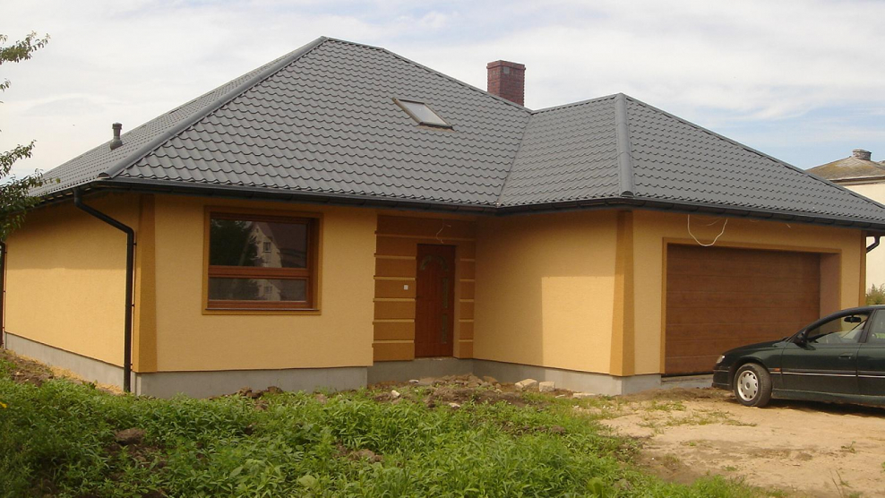 Большой одноэтажный дом с гаражом