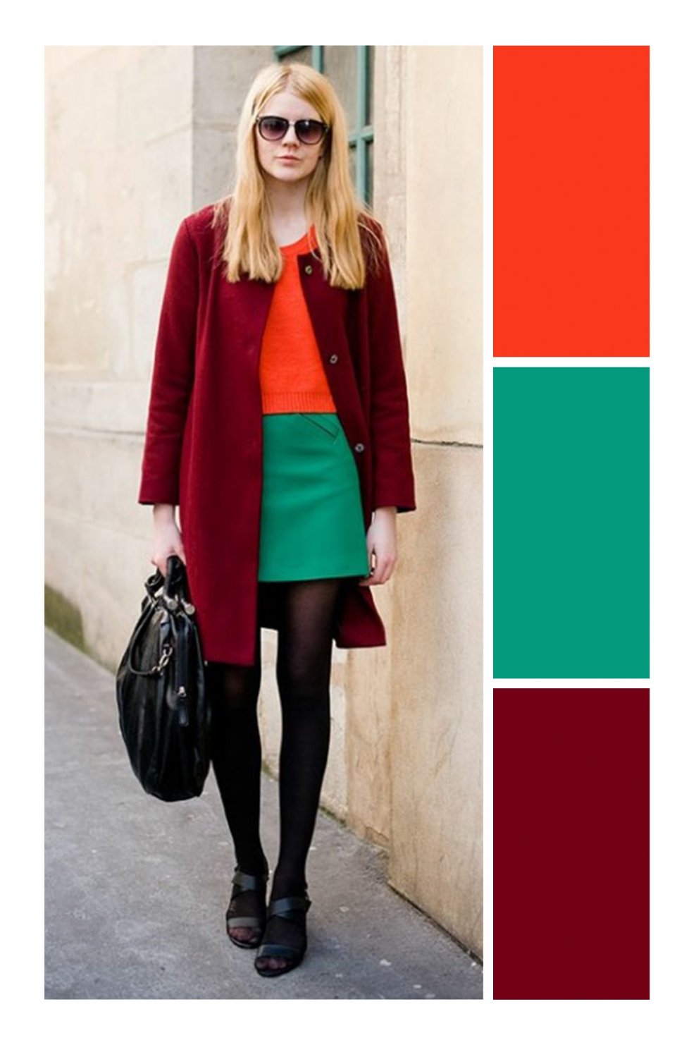 Зелено бордовые цвета