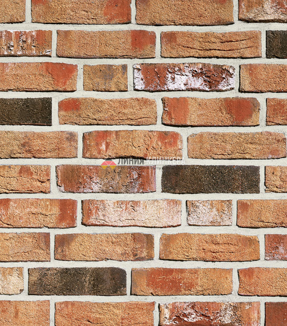 Клинкерная фасадная плитка Roben Moorbrand torf-bunt