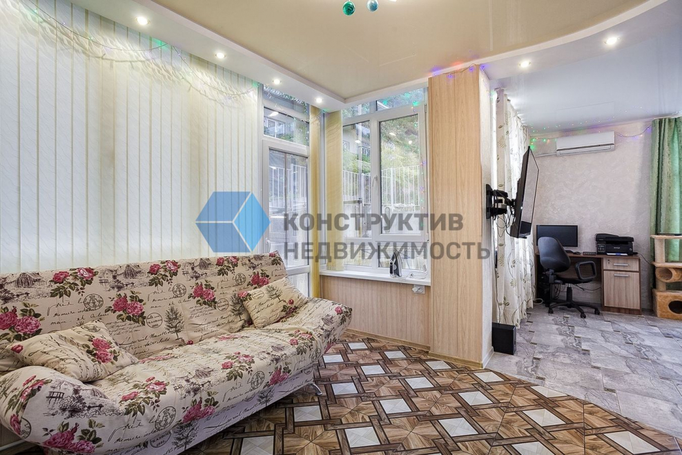 Картинка 2 комнатной квартиры с мебелью и техникой