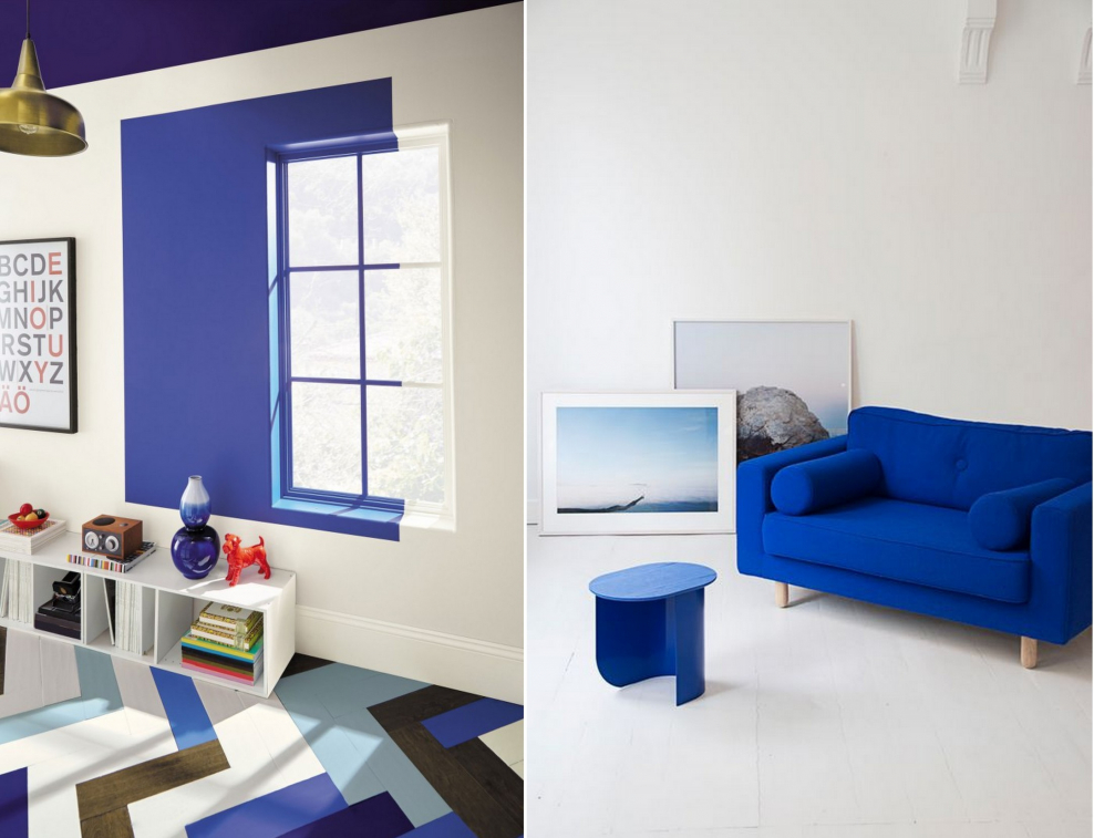 Интерьер индиго Крайола