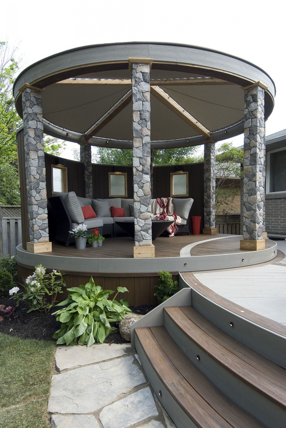 Беседка круглая металлическая