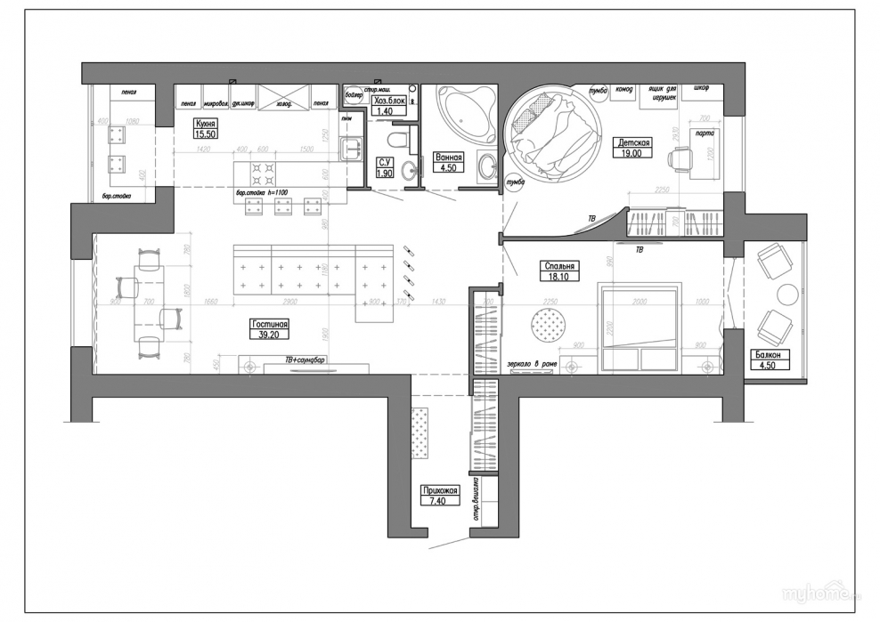 Планировки квартир для многодетных