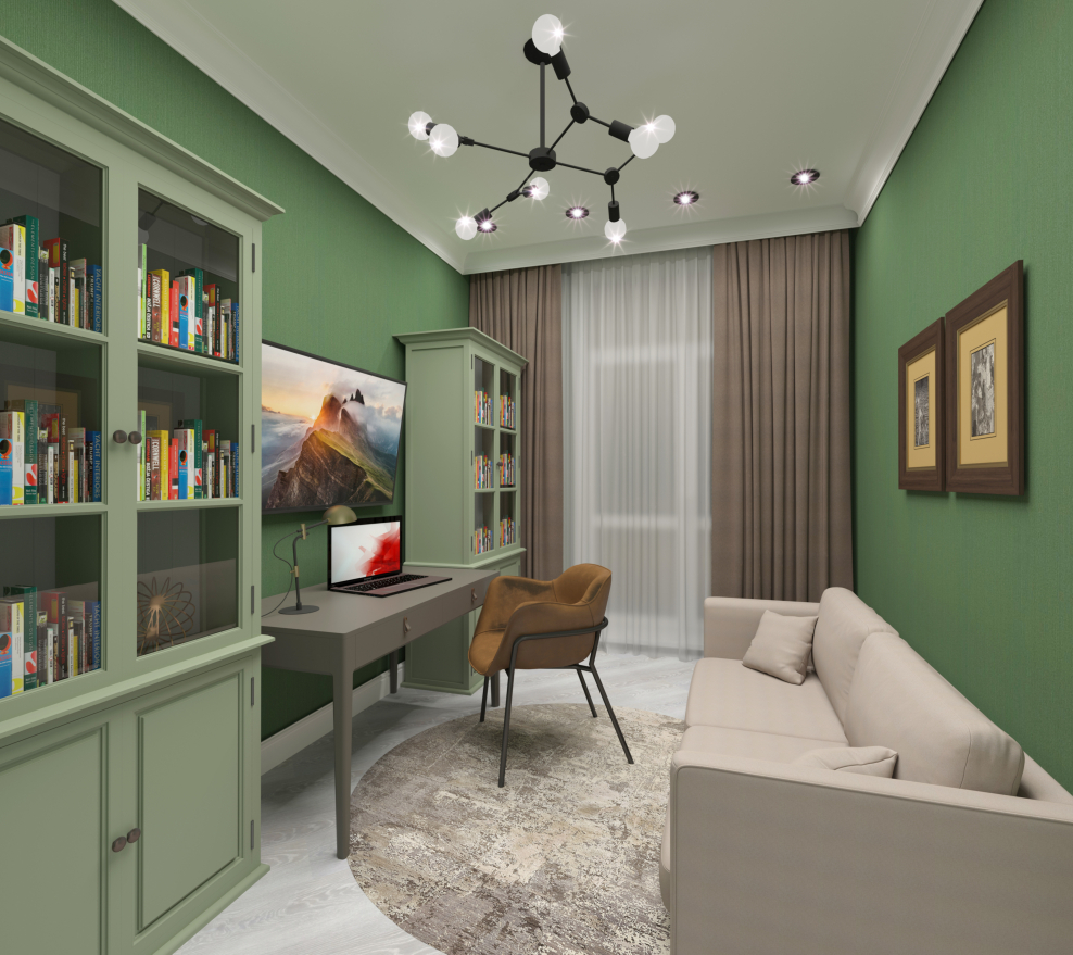 Интерьер 3-х комнатной квартиры 60 кв.м