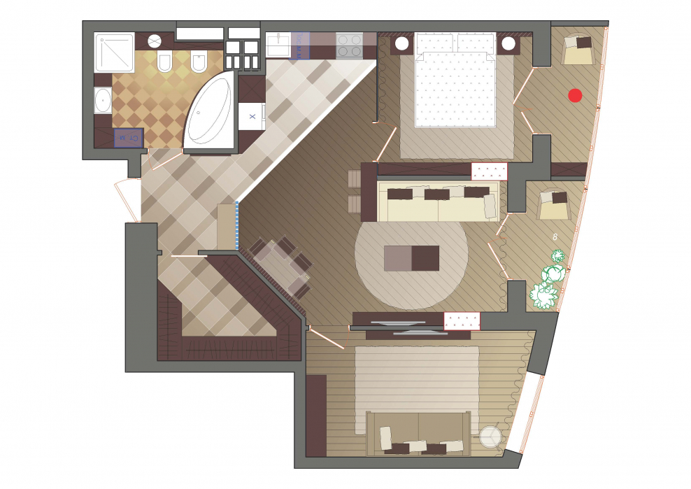 Кухня гостиная мир Митино