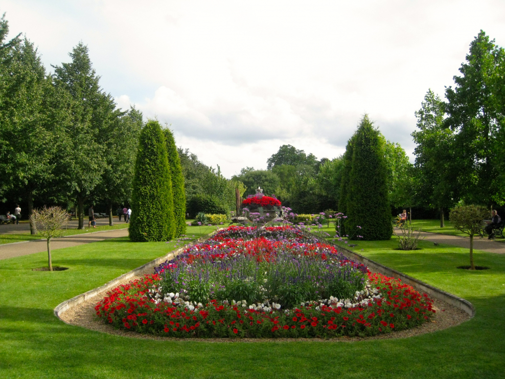 Майкоп площадь Ленина клумбы 2021