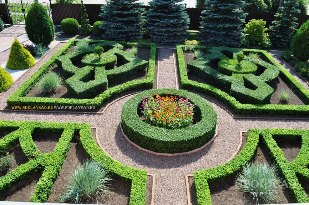 Партерные клумбы