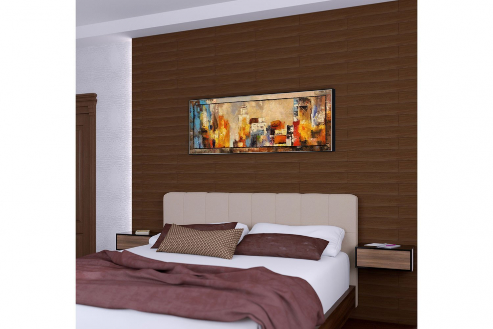 Гирлянды в интерьере спальни