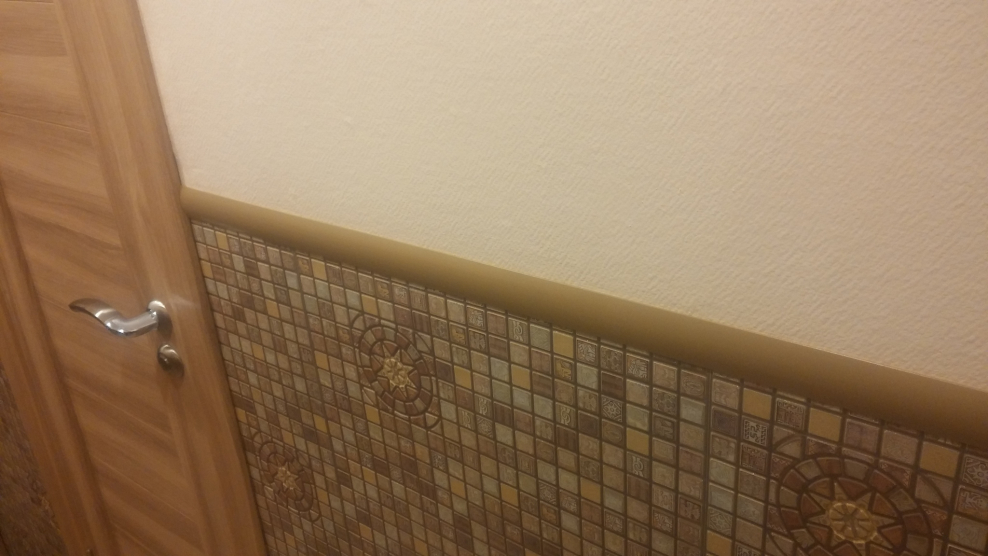 Мозаичная штукатурка в интерьере