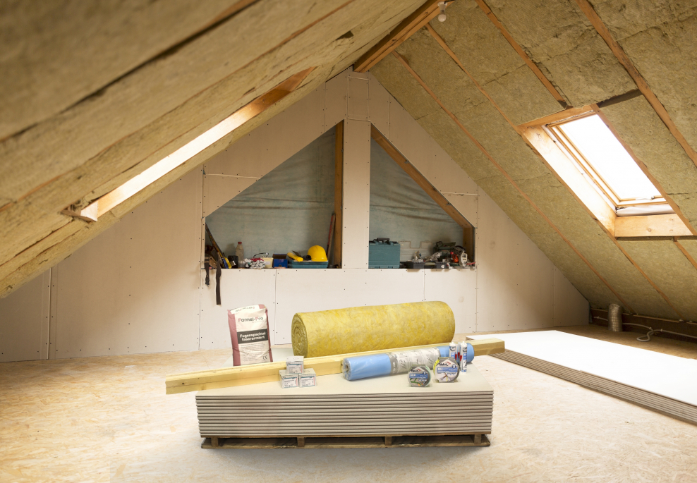 Интерьер мансардного этажа в частном доме