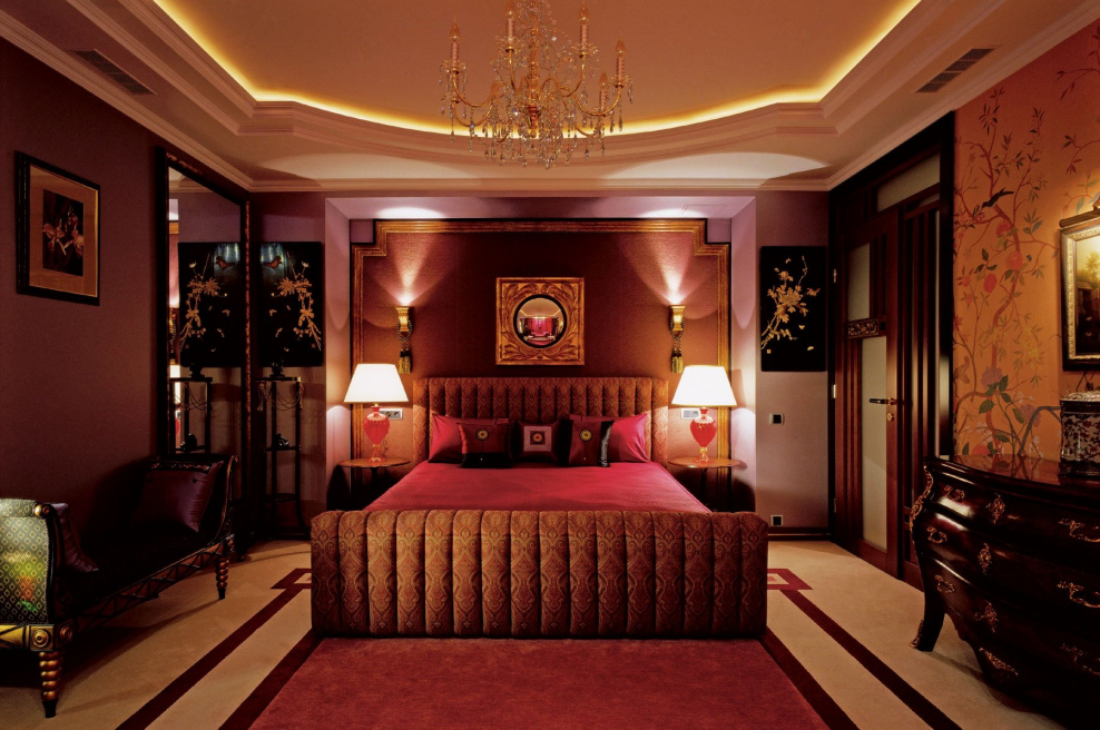 Роскошная спальня в Восточном стиле