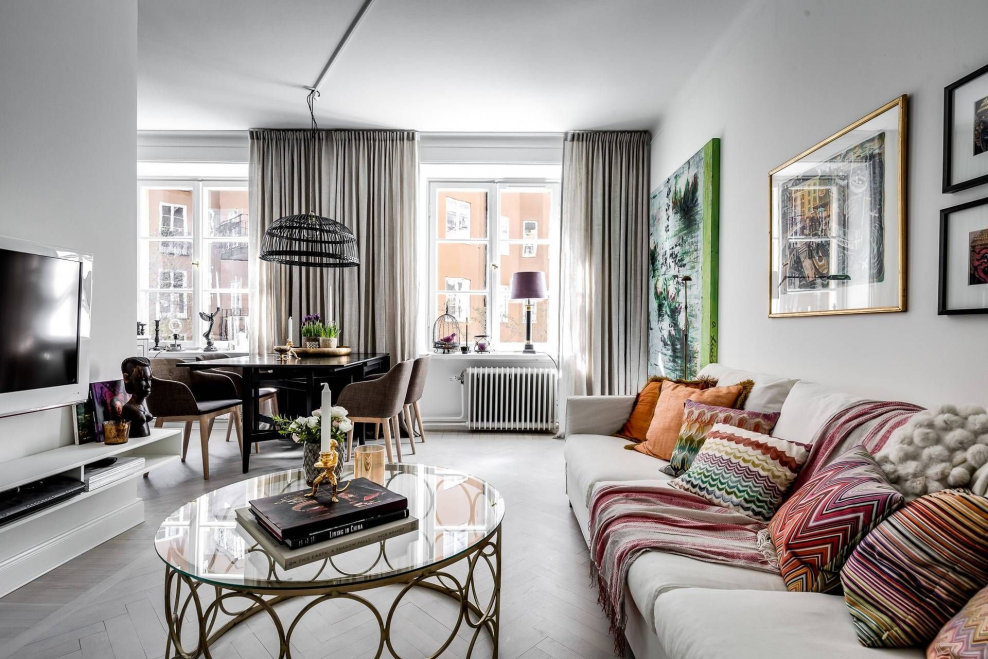 Яркие акценты в интерьере