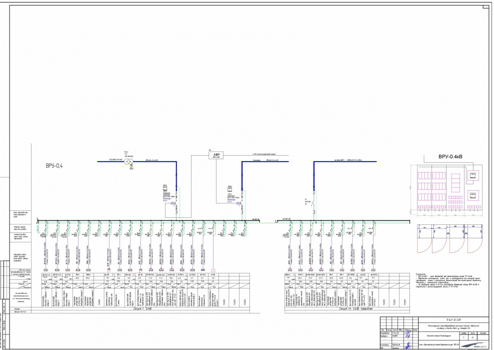 Исполнительная схема ЭОМ