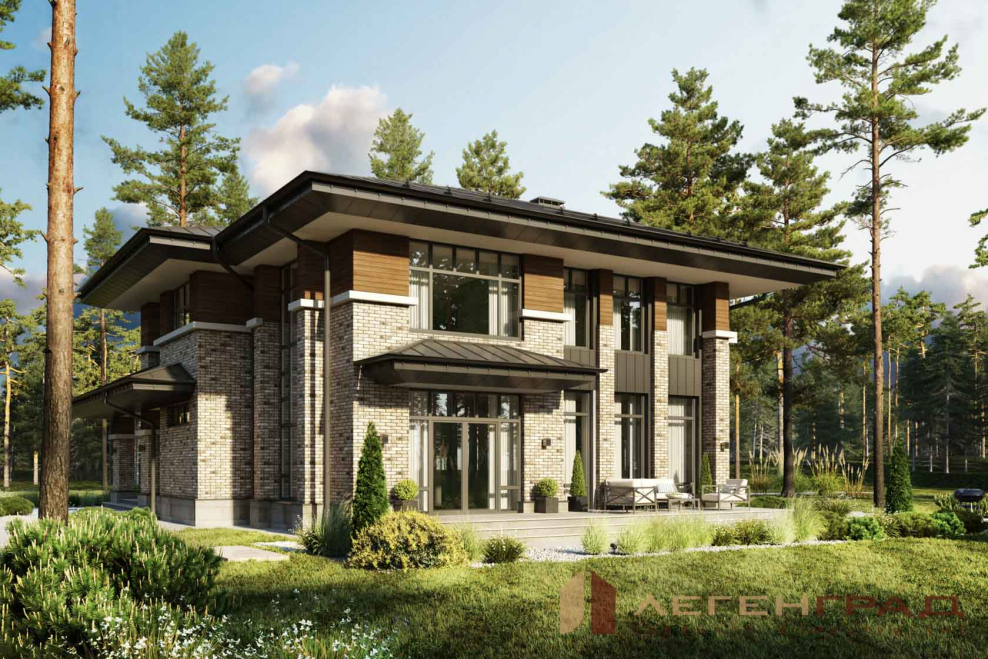 Дом в стиле Райта 200-250 кв.м