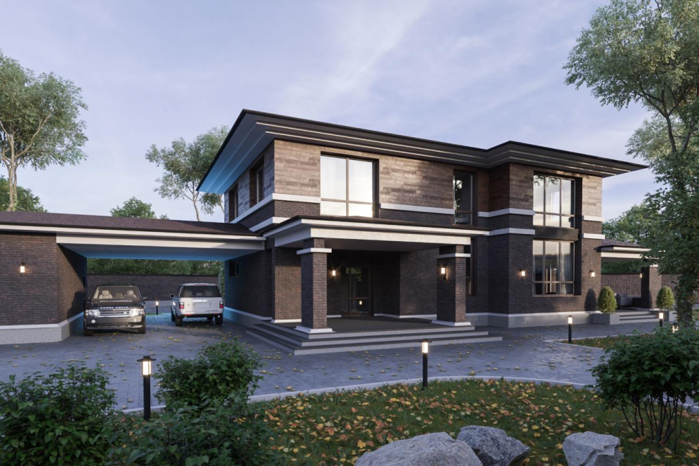 Cedral дом в стиле Райта