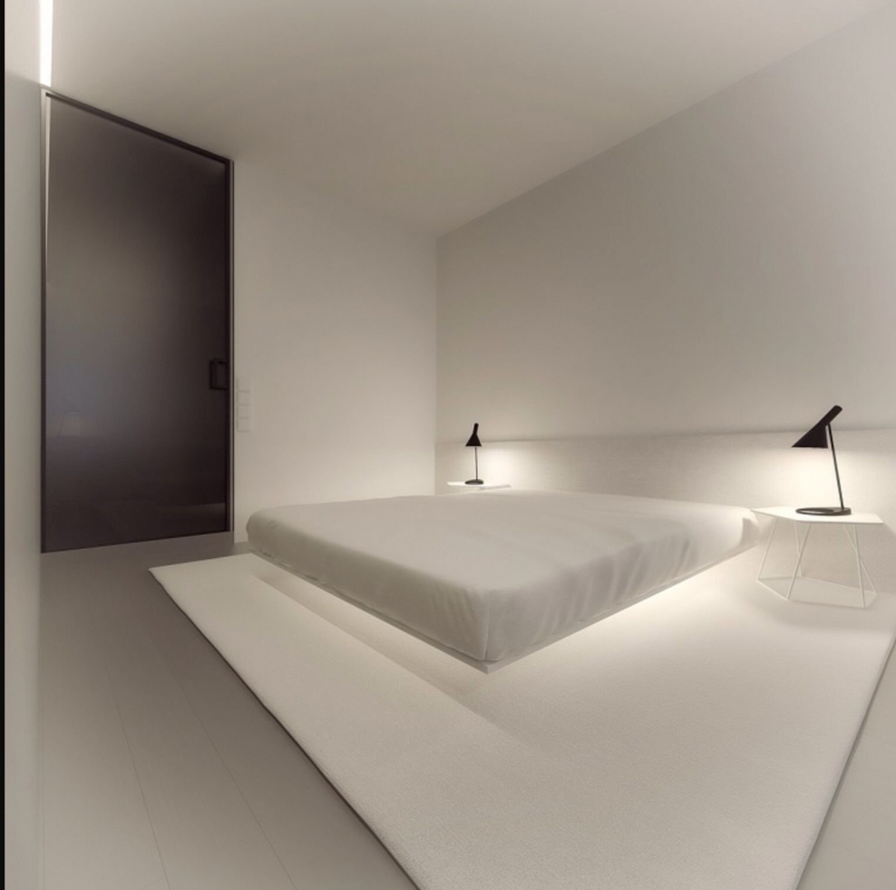 Парящая кровать с подсветкой