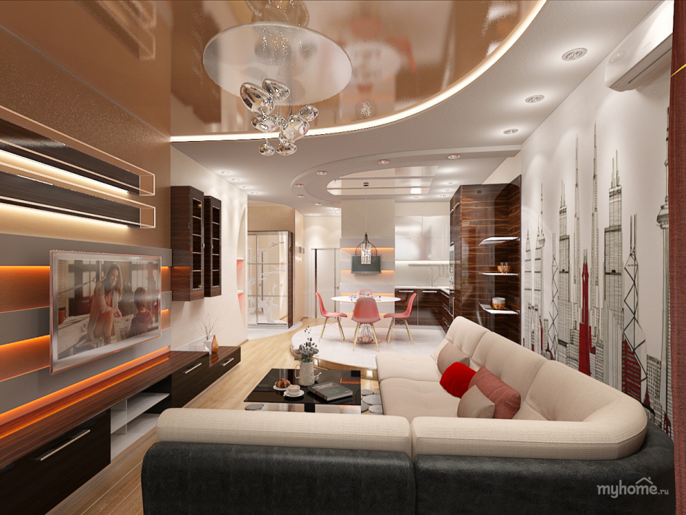 Дизайнер трехкомнатной квартиры