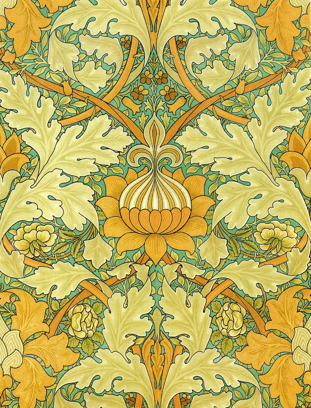 Орнамент арт нуво Вильям Моррис