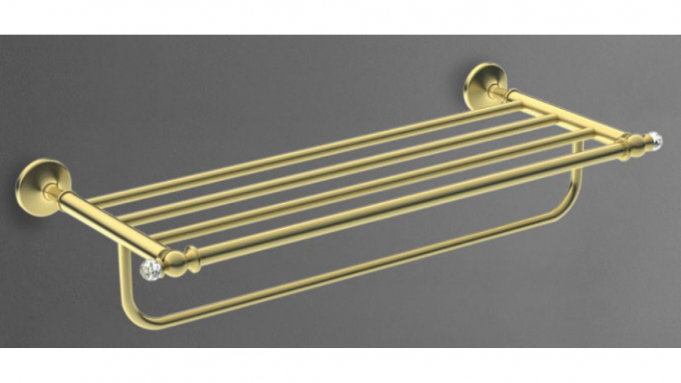 Полка для полотенца artmax Antic Crystal am-2622sj-br бронза