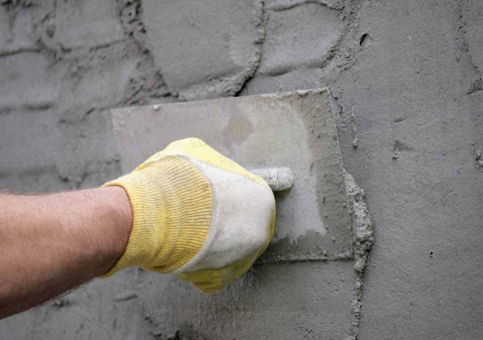 Замес цементно песчаной штукатурки