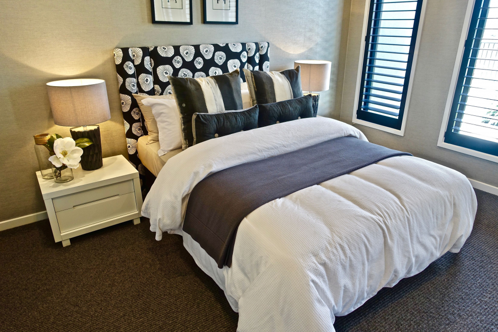 Шелк постель спальня в интерьере