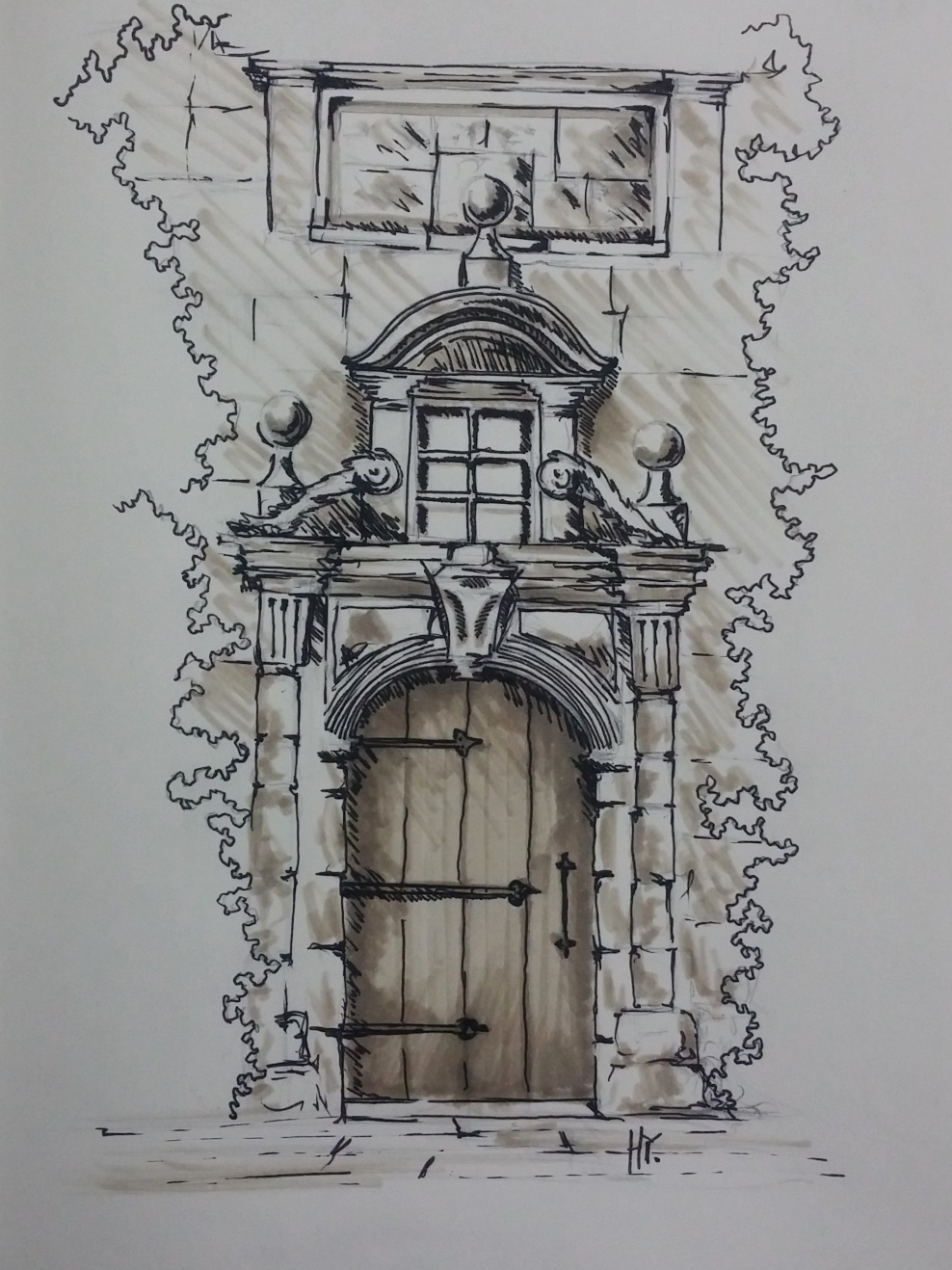 Архитектурные элементы в графике