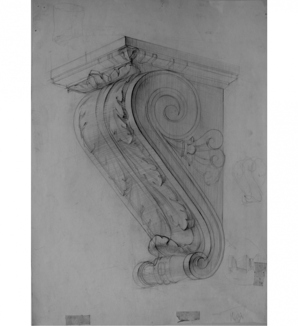 Архитектурные детали карандашом