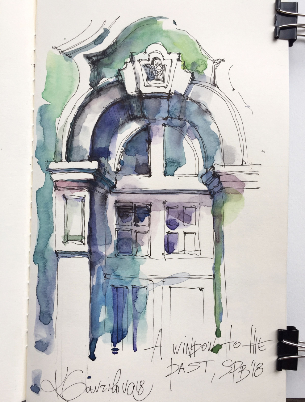 Архитектурные детали карандашом