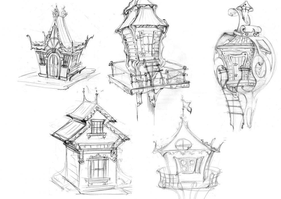 Зарисовки архитектурных стилей