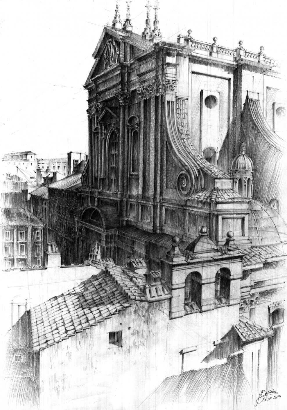 Акант архитектуре Барокко