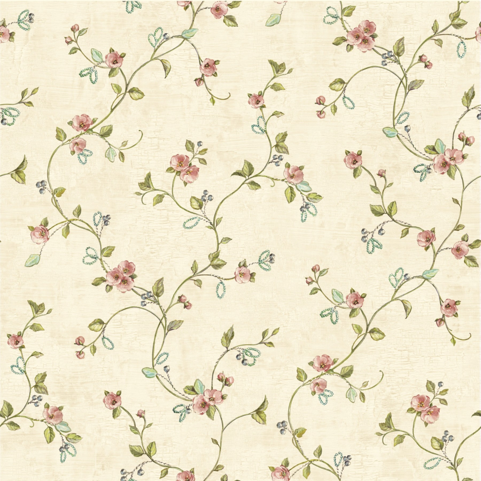 Обои в цветочек