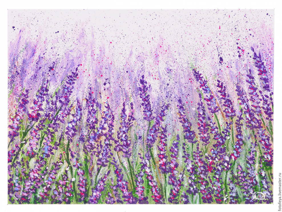 Интерьерная живопись Лаванда