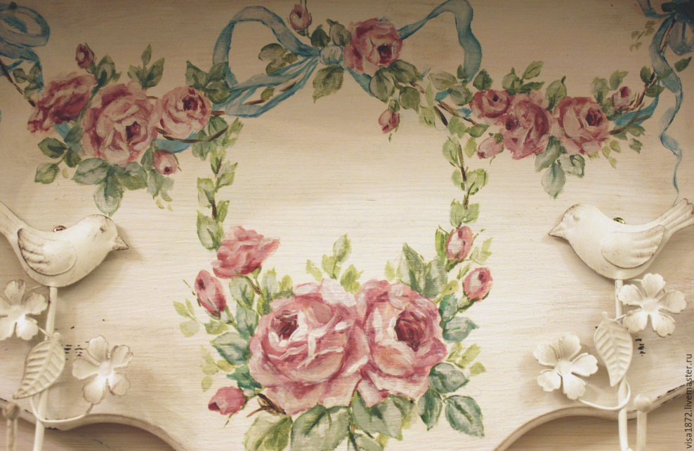 Цветочная роспись в стиле Прованс