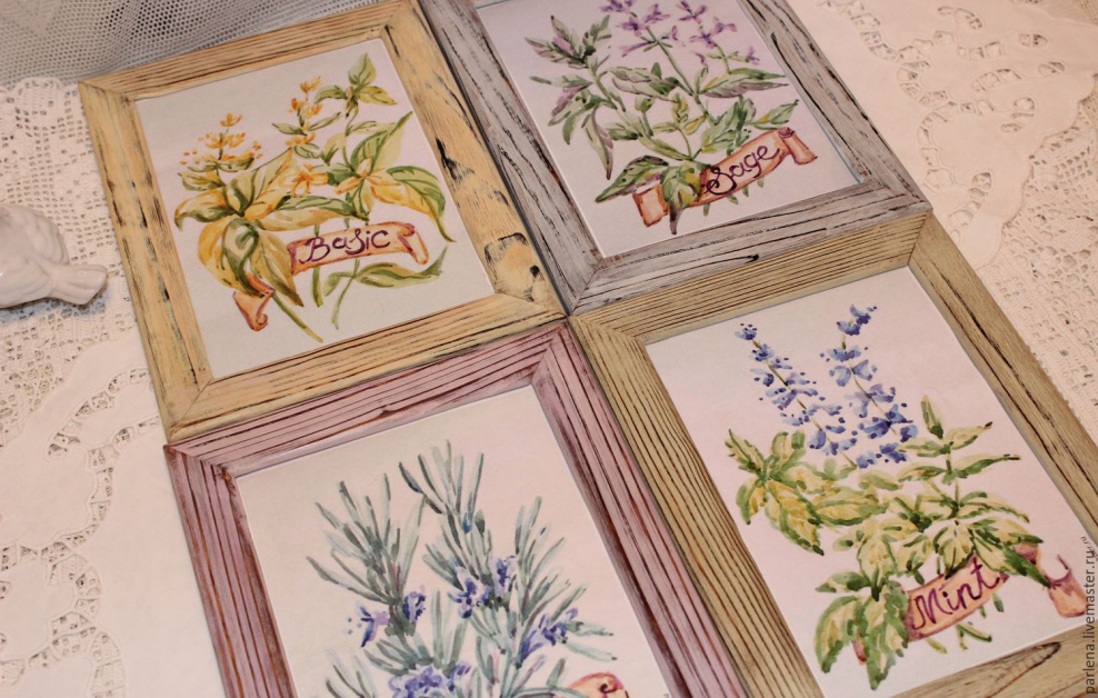 Панно в стиле прованские травы