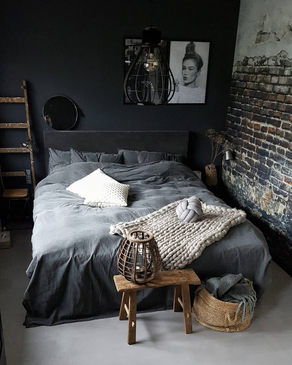 Маленькая спальня лофт