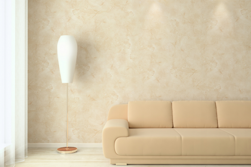 Венецианская штукатурка беж стена