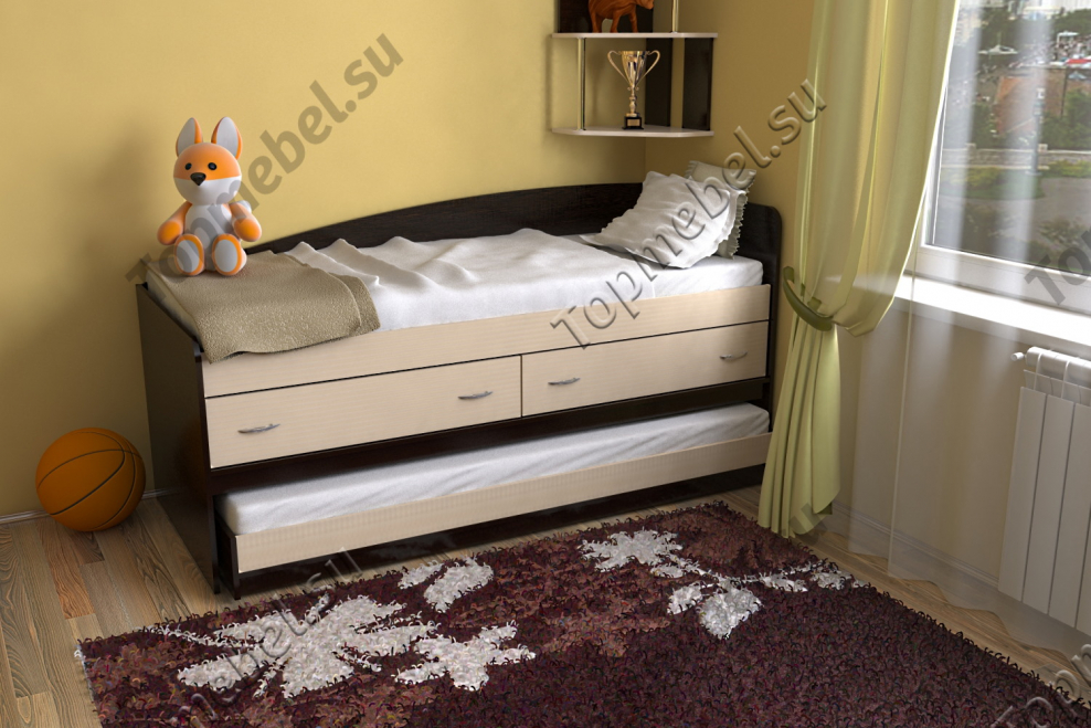 Кровать дуэт 12 СЛАВМЕБЕЛЬ