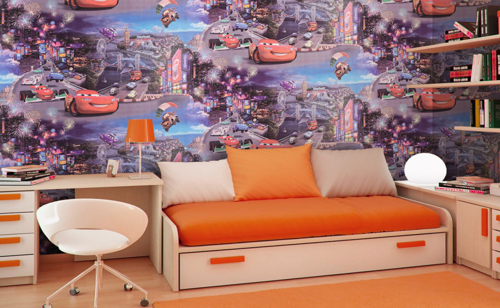 Обои в детскую комнату мальчику