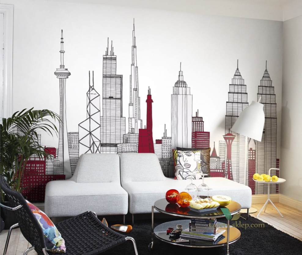 Креативные фотообои в интерьере