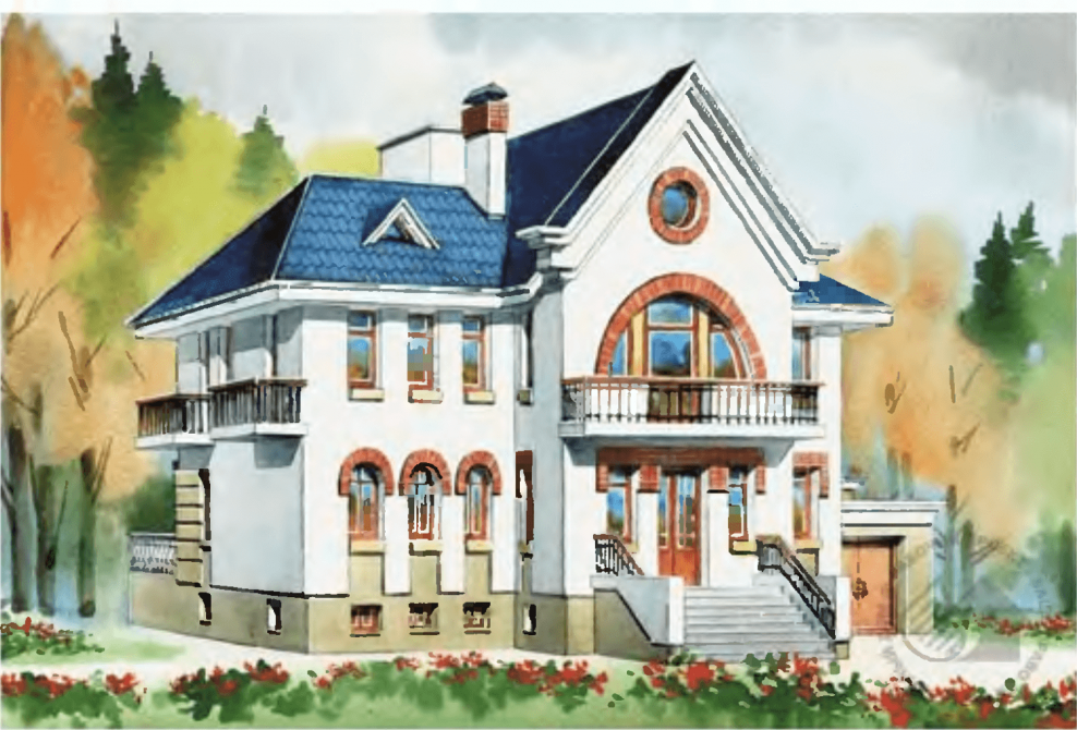 Нарисовать особняк