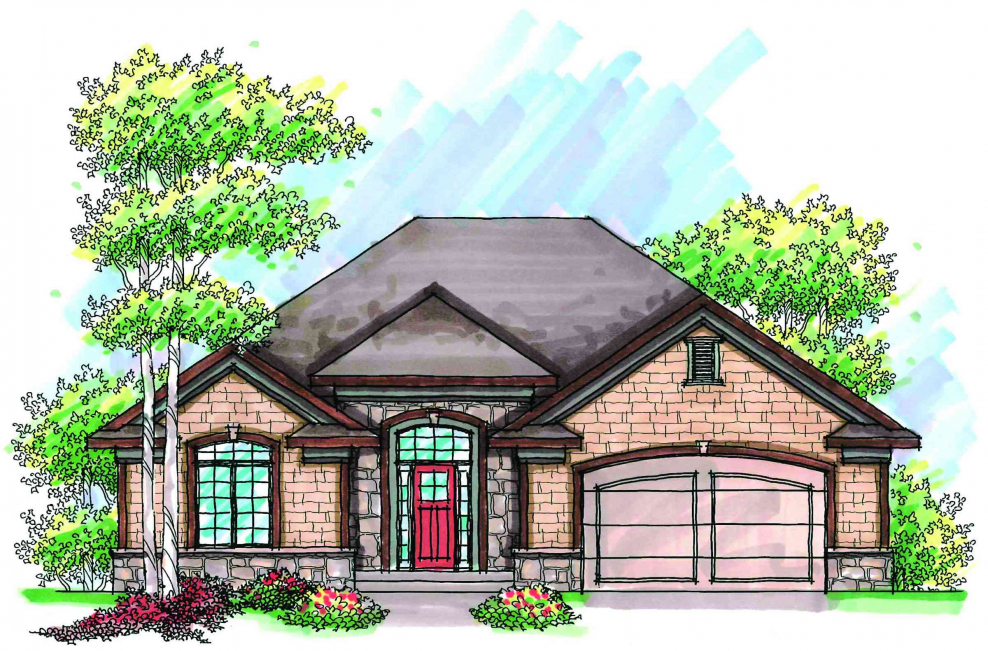 Нарисовать коттедж