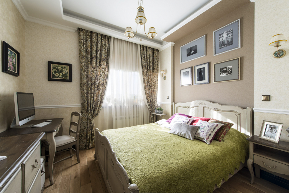 Спальня 11 кв.м в стиле Прованс