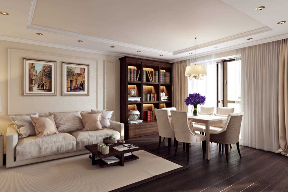 Бежевый интерьер