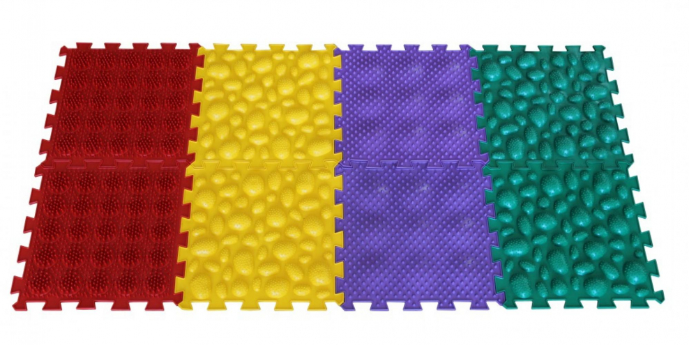 Коврик ортопедический(массажный) модульный Орто пазл микс «Саванна»