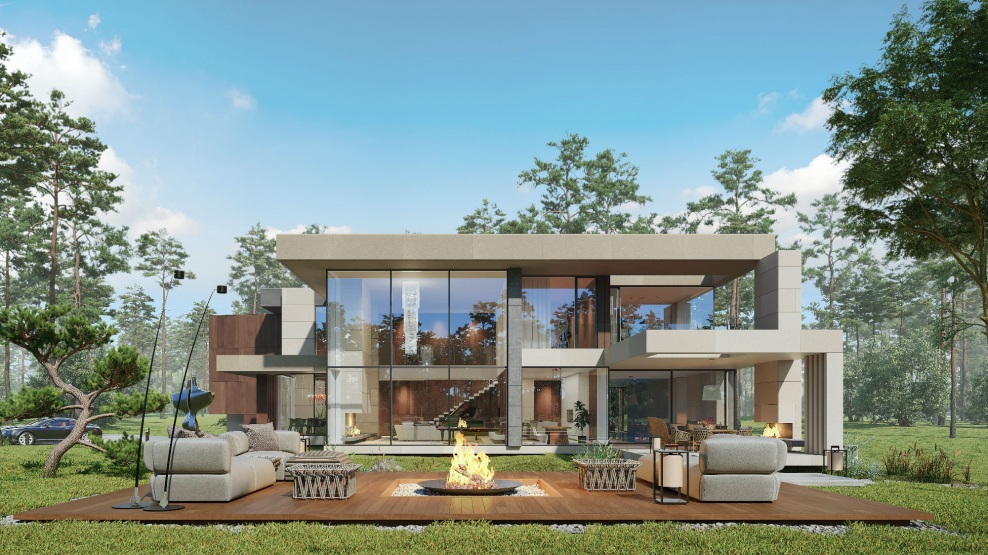 Репино дом в стиле Райт