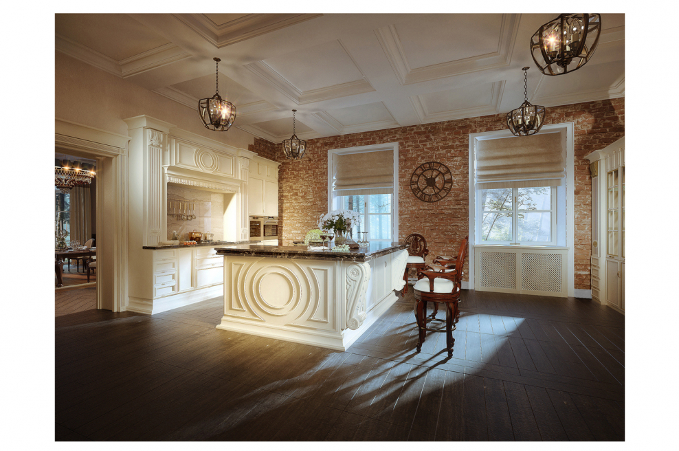 Гостиная студия арт деко