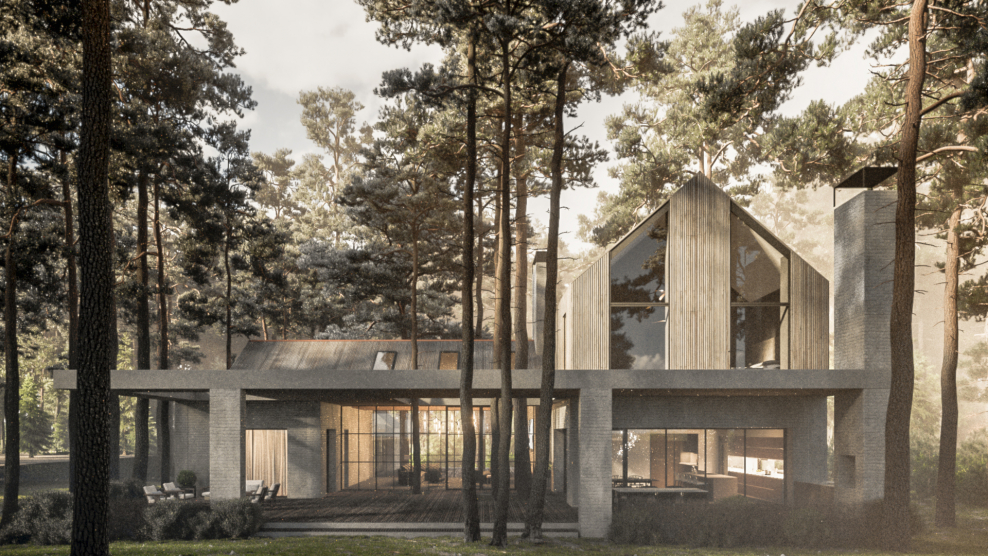 Современные коттеджи проекты