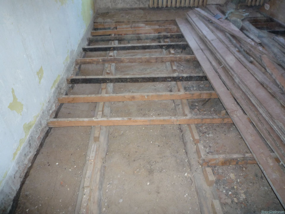 Лаги в хрущевке на первом этаже