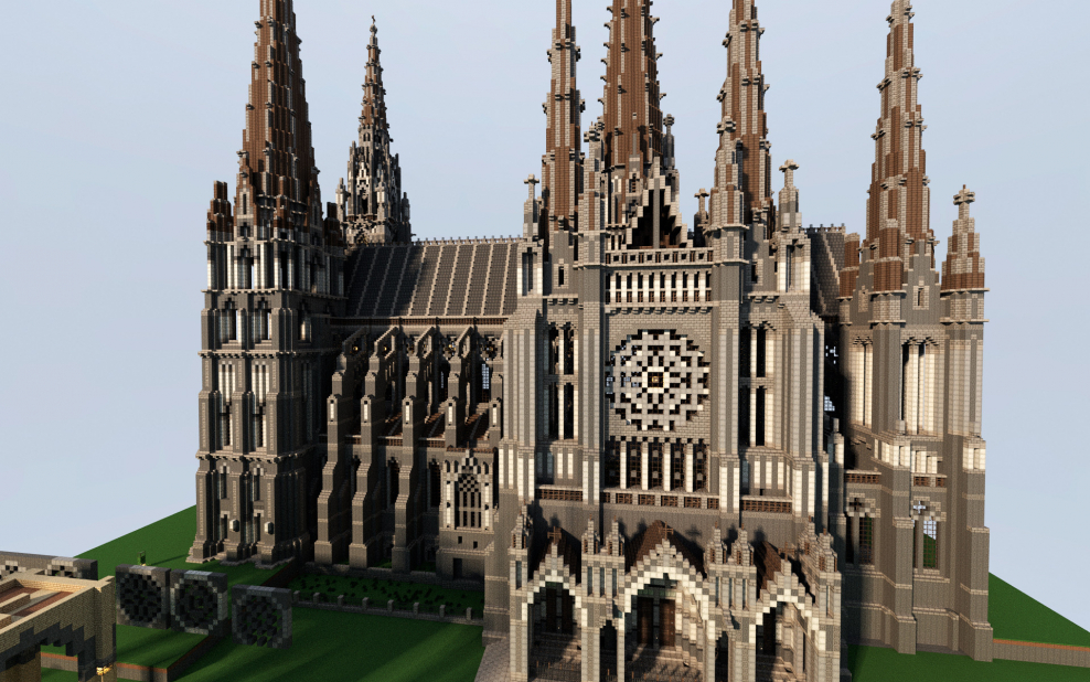 Готический собор майнкрафт