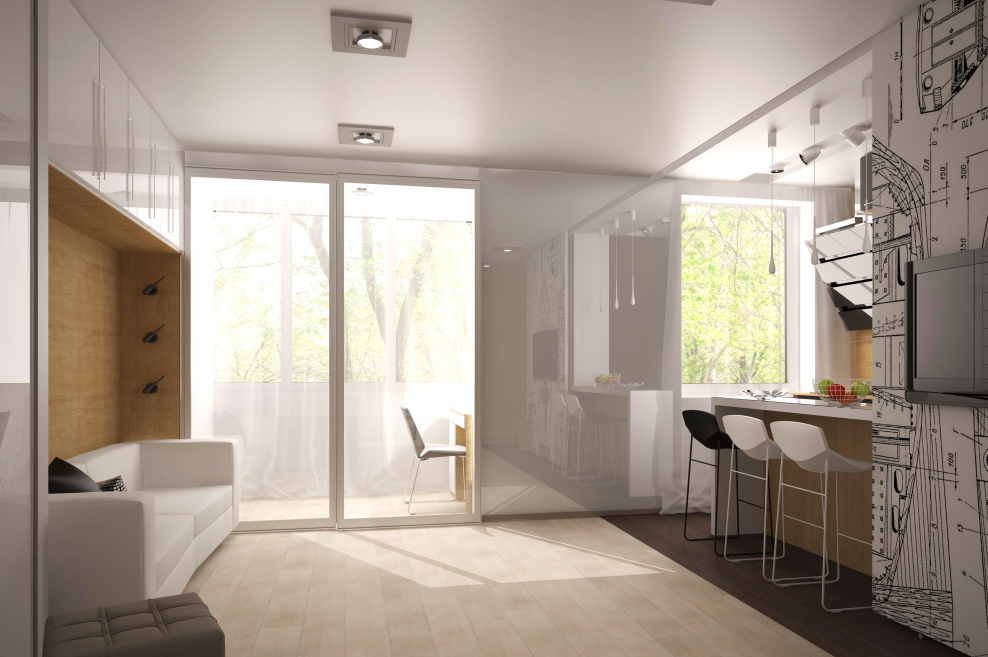 Однокомнатная хрущевка студия